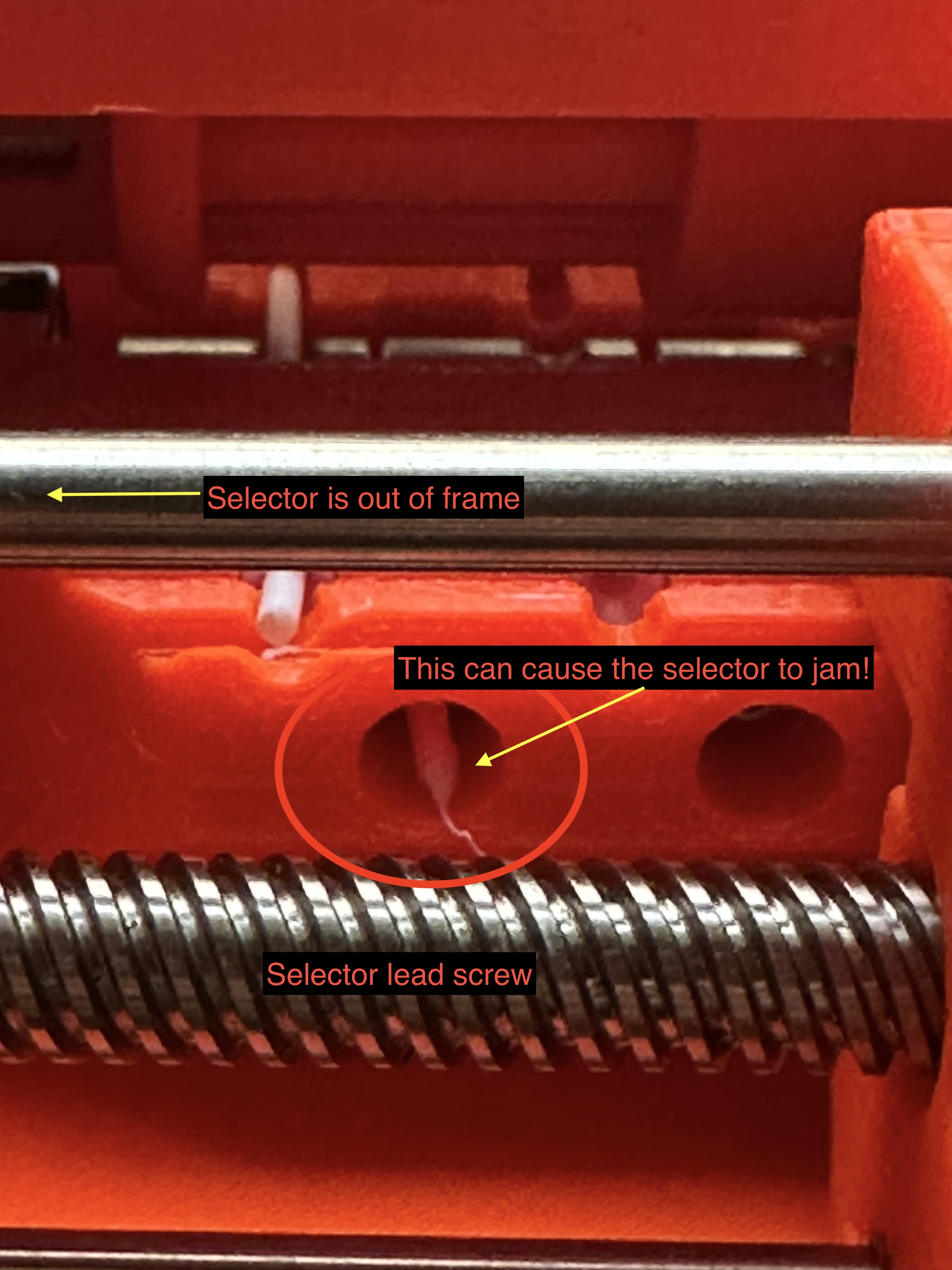 MMU Screw Debris